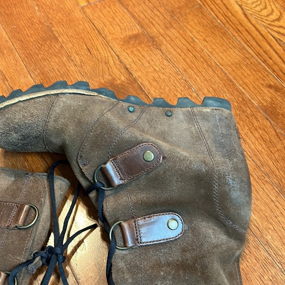 Sorel Leather Lace-up Platform Boots - Picture 13 of 17